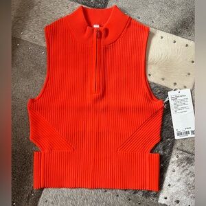 Lululemon Open Back Half Zip Sweater